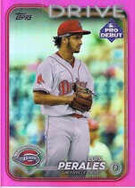 2024 Topps Pro Debut Fuchsia Foil #PD-43 Luis Perales