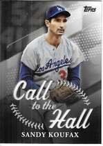 2025 Topps Call to the Hall #CTH-13 Sandy Koufax