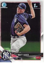 2018 Bowman Chrome Prospects #BCP102 Matt Sauer