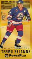 1993 Fleer Powerplay Point Leaders #16 Teemu Selanne