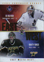 2002 Pacific Vanguard East Meets West #10 Ed Belfour|Marty Turco