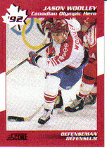 1992 Score Canadian Olympic Hero #7 Jason Woolley