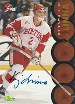 1995 Classic Five Sport Autographs #141 Kaj Linna