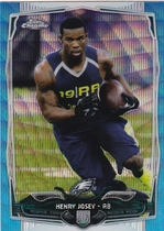 2014 Topps Chrome Blue Wave Refractor #112 Henry Josey