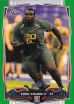 2014 Topps Chrome Green Refractor #119 Cyrus Kouandjio