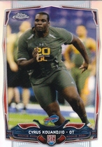 2014 Topps Chrome Refractor #119 Cyrus Kouandjio