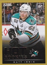 2013 Score Gold #618 Matt Irwin