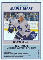 2009 Upper Deck OPC Team Checklist #TC28 Toronto Maple Leafs