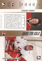2006 ITG Going For Gold Canadian Women's National Team #1 Charline Labonte