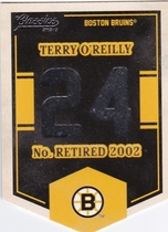 2012 Panini Classics Signatures Banner Numbers #EN15 Terry OReilly