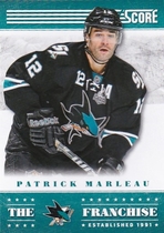 2013 Score The Franchise #TF-24 Patrick Marleau