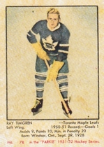 2002 Parkhurst Reprints #161 Ray Timgren