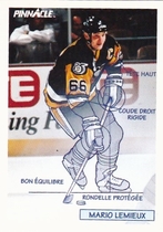 1991 Pinnacle French Factor #380 Mario Lemieux