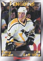 1993 Team Issue Penguins Foodland #7 Doug Brown