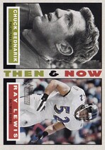 2001 Topps Heritage Then and Now #TNBL Chuck Bednarik|Ray Lewis