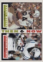 2001 Topps Heritage Then and Now #TNMJ Edgerrin James|Lenny Moore