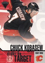 2002 Pacific Titanium Right on Target #3 Chuck Kobasew