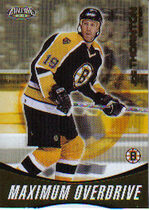 2002 Pacific Exclusive Maximum Overdrive #4 Joe Thornton