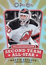 2008 Upper Deck OPC Second Team All Stars #2ND-MB Martin Brodeur