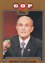 2008 Topps Campaign 2008 Gold #RG Rudy Giuliani