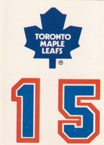 1987 Topps Sticker Inserts #13 Toronto Maple Leafs