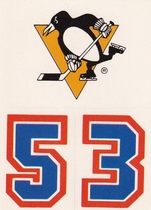 1987 Topps Sticker Inserts #16 Pittsburgh Penguins