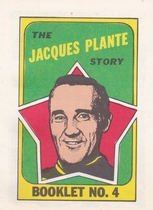 1971 Topps Booklets #4 Jacques Plante