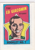 1971 Topps Booklets #7 Ed Giacomin