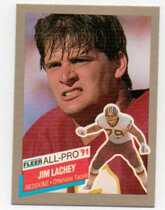 1991 Fleer All-Pros #24 Jim Lachey