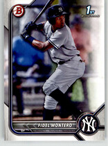 2022 Bowman Prospects #BP-74 Fidel Montero