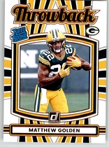 2025 Donruss Rated Rookie Throwback #9 Matthew Golden