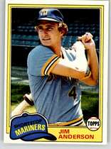 1981 Topps Base Set #613 Jim Anderson