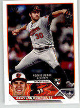 2022 topps pro debut offers Grayson Rodriguez Red /10