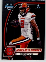 2024 Bowman Chrome University #109 Justus Ross-Simmons