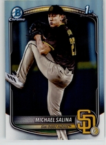 2025 Bowman Chrome Draft Refractor #BDC-76 Michael Salina