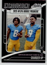 2025 Panini Absolute Introductions #I-OHN Charged Up|Omarion Hampton|Tre Harris