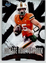 2025 Bowman Chrome University College Rule Playbook #CRP-7 Carson Beck