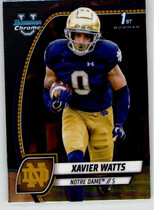 2024 Bowman Chrome University #158 Xavier Watts