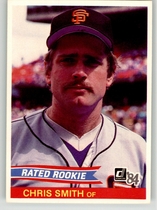 1984 Donruss Base Set #46 Chris Smith