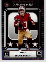 2025 Donruss Optic Captain in Charge #1 Brock Purdy
