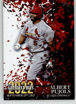 2023 Topps 2022 Greatest Hits #22GH-21 Albert Pujols