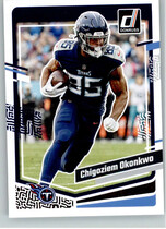 2023 Donruss Base Set #288 Chigoziem Okonkwo