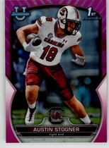 2022 Bowman Chrome University Pink Refractor #84 Austin Stogner