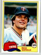 1981 Topps Base Set #278 Rick Sofield