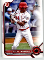 2022 Bowman Prospects #BP-59 Justice Thompson