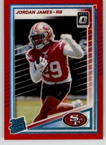 2025 Donruss Optic Rated Rookie Preview Red Wave #374 Jordan James