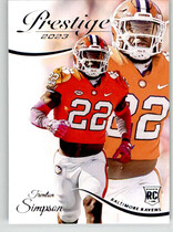 2023 Panini Prestige #380 Trenton Simpson