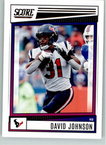 2022 Score Base Set #4 David Johnson