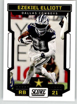 2023 Score Base Set #227 Ezekiel Elliott