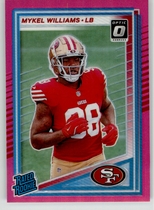 2025 Donruss Optic Rated Rookie Preview Pink #319 Mykel Williams